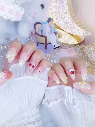 ネイル ワンホン、かわいい系 🎀ななみのネイルデザイン