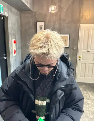 ショート カラー メンズ 川尻 竜正のヘアスタイル