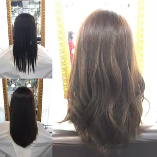 ロング カラー 今井 三智也のヘアスタイル