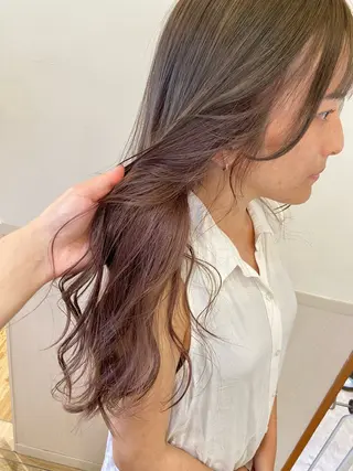 ロング カラー 🐺ウルフ/レイヤー 似合わせ‎🤍沙羅のヘアスタイル