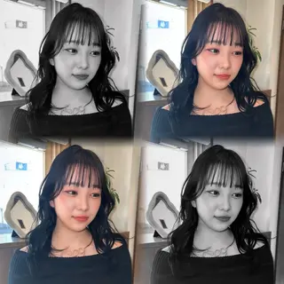 セミロング カラー 透明感カラー×レイヤ ー🧊横田 冴のヘアスタイル