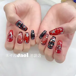 ロング ネイルJaol 池袋のネイルデザイン
