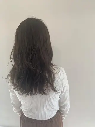 セミロング カラー パーマ ヘアアレンジ 加藤 綾華のヘアスタイル