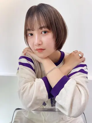 ショート カラー パーマ 💖美髪矯正💖 辻未侑のヘアスタイル