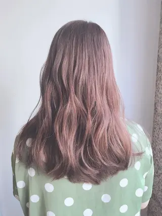 セミロング カラー 🐺ウルフ/レイヤー 似合わせ‎🤍沙羅のヘアスタイル