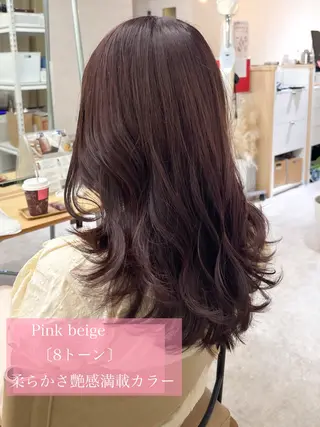 ミディアム 段野吾颯 ／ベージュカラーのヘアスタイル
