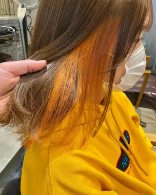ミディアム カラー 似合わせカラーパーマ 🌿kitin米川のヘアスタイル