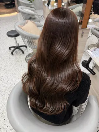 ロング カラー 🤍韓国ワンホンヘア ayaha🤍のヘアスタイル