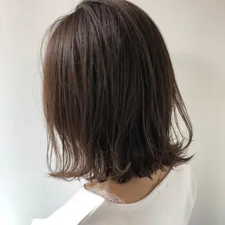 ミディアム カラー 似合わせレイヤー カット/KANNAのヘアスタイル
