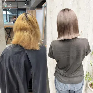 ショート カラー ヘアアレンジ TATSUYA アートディレクターのヘアスタイル