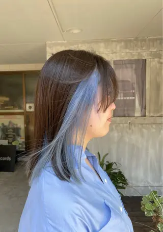 ミディアム カラー チフミ【下北沢🪐 艶カラー🫧】のヘアスタイル