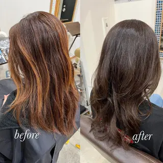 ロング カラー ヘアアレンジ キッズ 五反田　美容院☆張 明星☆韓国ヘアのヘアスタイル