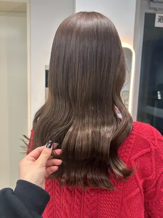 セミロング カラー ハイトーン ayane💖のヘアスタイル
