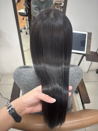 セミロング カラー 頭皮×髪質改善 透明感カラー💎中村のヘアスタイル