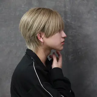 ミディアム パーマ メンズ メンズカット特化🐺 メンズウルフ/置塩祥のヘアスタイル