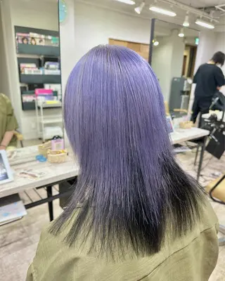 ミディアム カラー 🦄ハイトーンカラー 🦄まるおしょうのヘアスタイル
