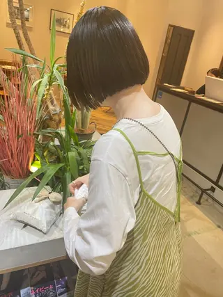 ショート 透明感ニュアンス 柔らかstyle🤍のヘアスタイル
