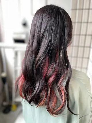 ロング 原 千景のヘアスタイル