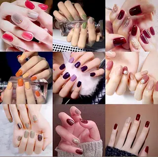 ショート めぐみのネイルサロン スタッフ練習のネイルデザイン