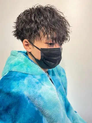 パーマ メンズ 大阪美容師 井上智博のヘアスタイル