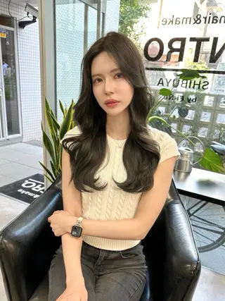 ロング カラー 韓国ヘア 店長NEGIのヘアスタイル