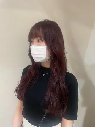 ロング カラー ブリーチ/韓国 💫ひなた💫のヘアスタイル
