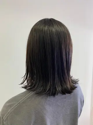 ミディアム カラー 神戸ボブ✂️ ioe三宮/田 伸佳のヘアスタイル