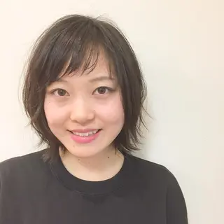 ショート カラー パーマ 透け感/くびれヘア/ レイヤー/カズキ🍭のヘアスタイル