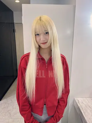 ロング カラー ✨縮毛矯正✖︎顔周り レイヤー✨ナカムラのヘアスタイル