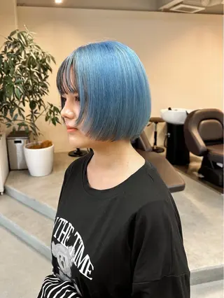 ショート カラー ハイトーン×似合わせ 🌱中川慎之介のヘアスタイル