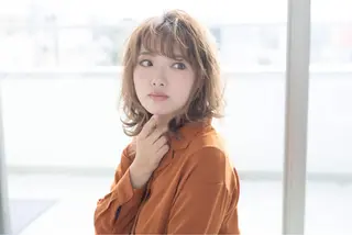 ミディアム カラー 小野 和摩のヘアスタイル