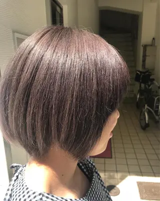 ショート カラー 西村あきや トレンド韓国ヘアのヘアスタイル