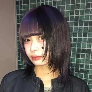 ミディアム にちか /似合う個性派カラーのヘアスタイル