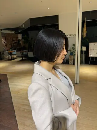 ショート マンツーマン 縮毛矯正/マユコのヘアスタイル