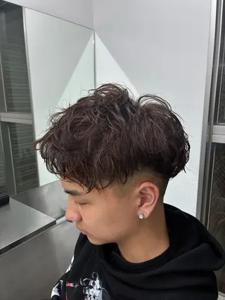 ショート カラー パーマ メンズ メンズパーマ特化💈 髙木颯太💈のヘアスタイル