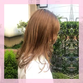 セミロング カラー 🍒前川 🍒のヘアスタイル