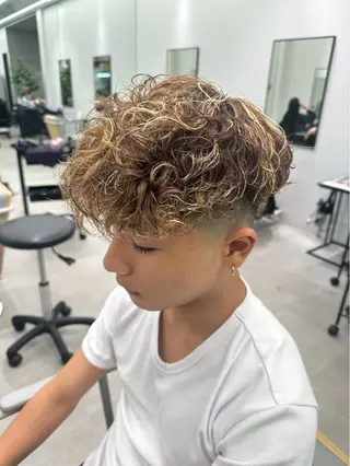 ミディアム パーマ メンズ Joule 大分メンズのヘアスタイル