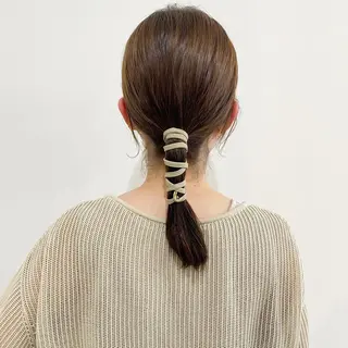 セミロング 川野 彩海のヘアスタイル