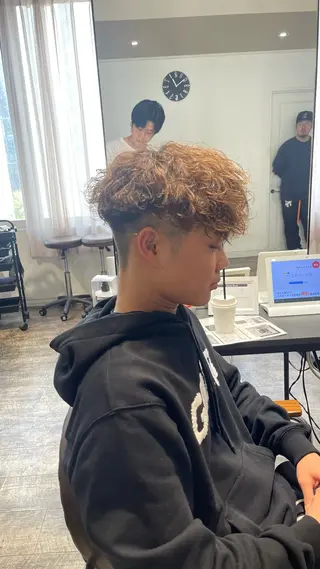 パーマ メンズ 大人男子の メンズパーマのヘアスタイル