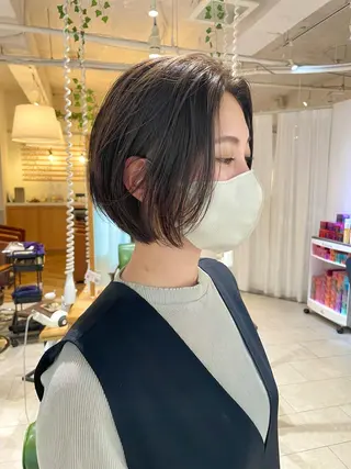 ショート カラー くがれいじ 梅田/ショート/ボブのヘアスタイル