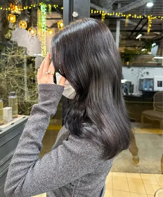 セミロング 小野田 航己のヘアスタイル