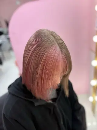 セミロング カラー 甘ふわgirly🎀 ハイトーン🤍Ramのヘアスタイル