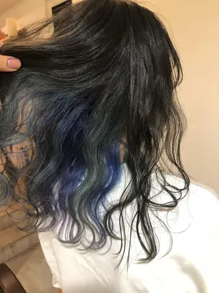 ミディアム カラー ヘアアレンジ メンズ キッズ ネイル マツエク・マツパ 透明感カラー🤎 ゆりのヘアスタイル