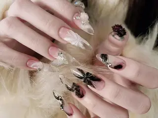 ネイル MoriseNail Jr研修💜はるかのネイルデザイン