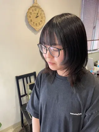 ミディアム 韓国ボブ👩🇰🇷 小野絢未のヘアスタイル