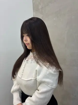 セミロング 🫧透明感カラー🫧 AYANAのヘアスタイル