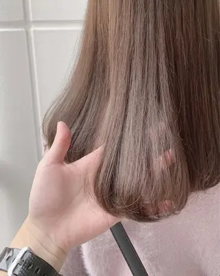 セミロング カラー ヘアアレンジ 縮毛矯正 髪質改善寺坂雄飛💐のヘアスタイル