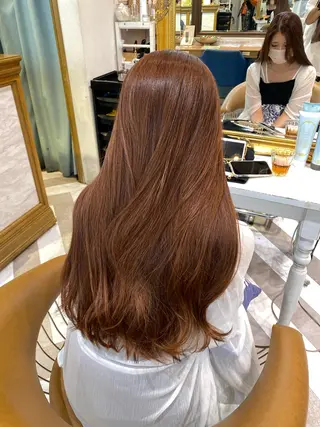 ロング カラー レイヤーカット /透明感カラー西田のヘアスタイル