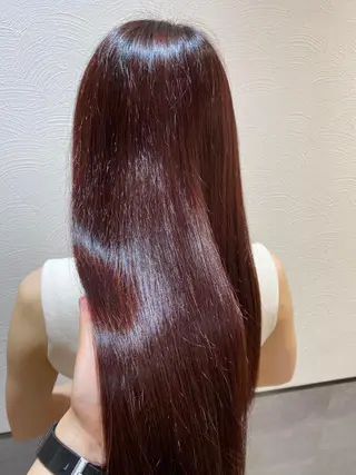 ロング カラー やまぐち あやみのヘアスタイル