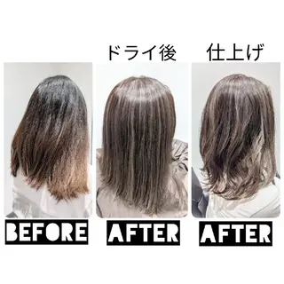ミディアム カラー パーマ ヘアアレンジ 心斎橋難波本店 店長 THE ECT 中尾のヘアスタイル